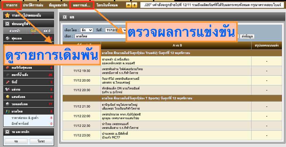 วิธีแทงมวยออนไลน์ 4
